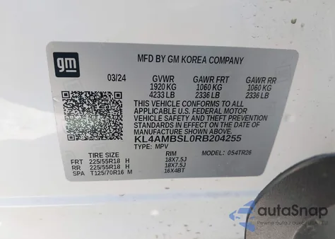 2024 Buick Encore Gx Preferred Fwd z USA, uszkodzony, nr VIN KL4AMBSL0RB204255
